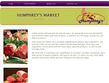Tablet Screenshot of humphreysmarket.com